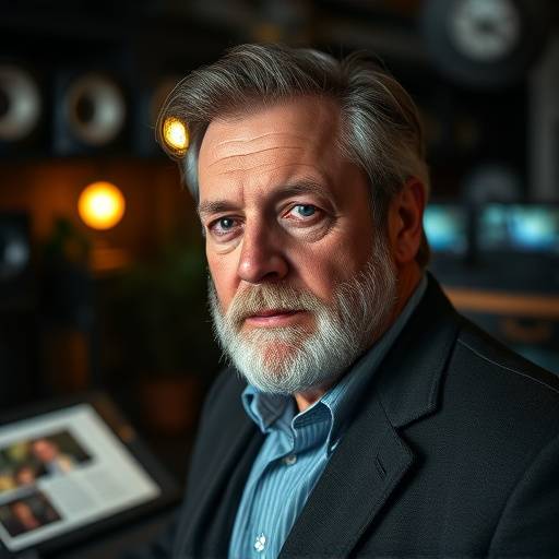 Arthur Jenkins Portrait - in an editing suite