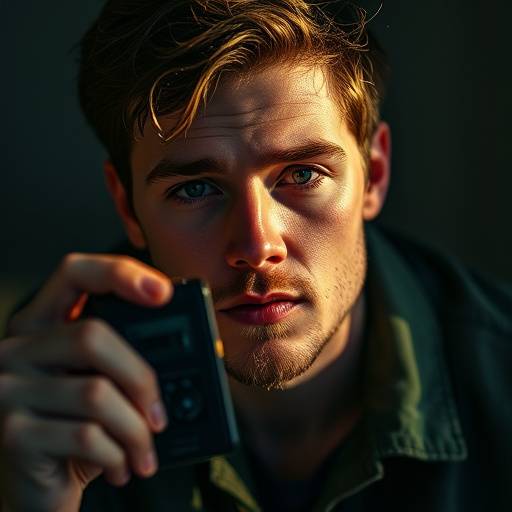 Jameson Holt Portrait - holding a light meter